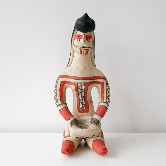  ブラジルの先住民族 カラジャ族 の土人形 