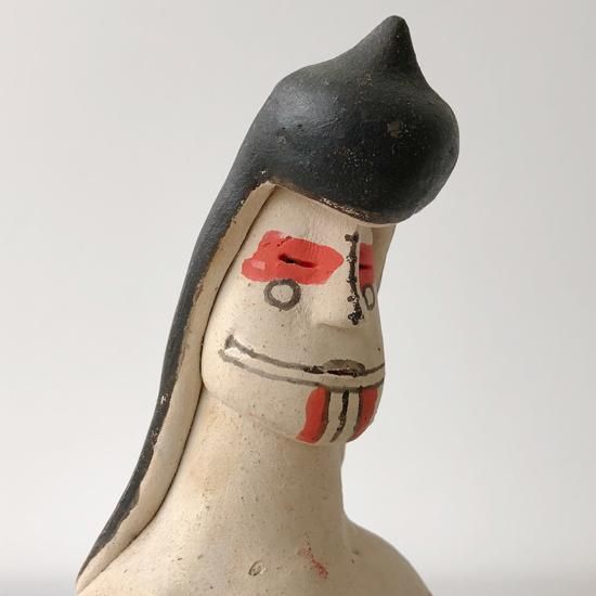 Vintage Folk Art: Pottery Figure / Karaja