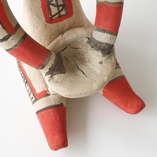 Vintage Folk Art: Pottery Figure / Karaja