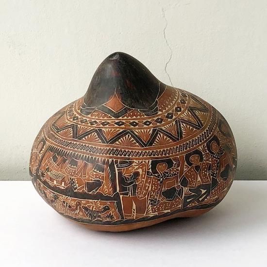 Vintage Folk Art: Carved Gourd - Swimsuit Department Shop Online