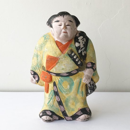 Vintage Japanese Folk Art: 相撲取り / 酒田土人形