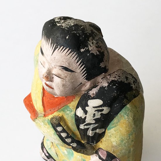 Vintage Japanese Folk Art: 相撲取り / 酒田土人形