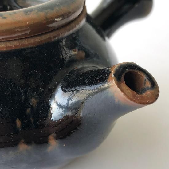 Vintage Japanese Folk Art: 鉄釉急須 / 出西窯