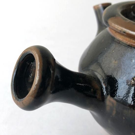 Vintage Japanese Folk Art: 鉄釉急須 / 出西窯