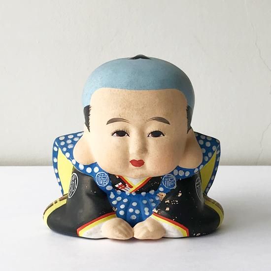 Vintage Japanese Folk Art: 福助人形