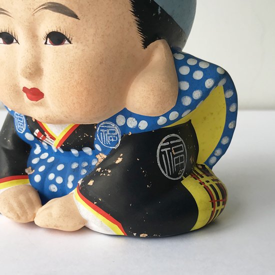 Vintage Japanese Folk Art: 福助人形