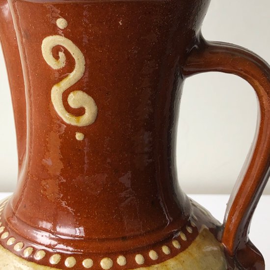  スペインのウベダで作られた古い陶器のサングリア入れ 