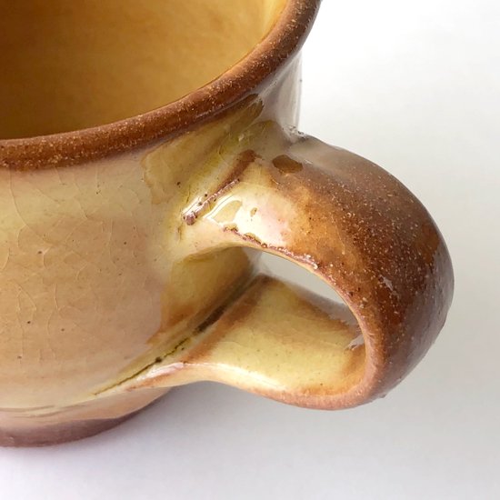  島根県の 湯町窯 で作られた古いカップ＆ソーサー 