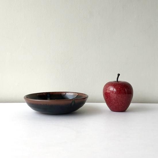 Vintage Japanese Folk Art: 流釉5寸鉢 / 牛ノ戸焼
