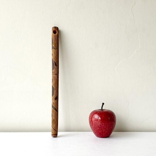 民芸品、木彫り笛 Vintage Folk Art: Wooden Flute - Swimsuit Department Shop Online
