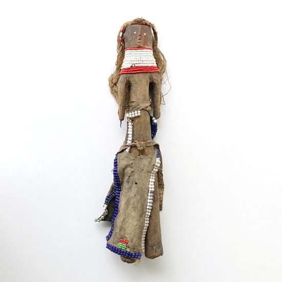 トゥルカナ人形 ケニア Vintage Folk Art: Wooden Figure (Fertility Doll) / Turkana