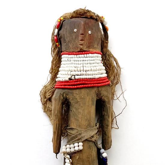 トゥルカナ人形 ケニア Vintage Folk Art: Wooden Figure (Fertility Doll) / Turkana