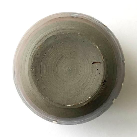 Vintage Japanese Folk Art: 流掛分蓋付小壺／小鹿田焼