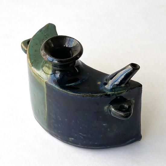 Vintage Japanese Folk Art: 掛分抱瓶／壺屋焼