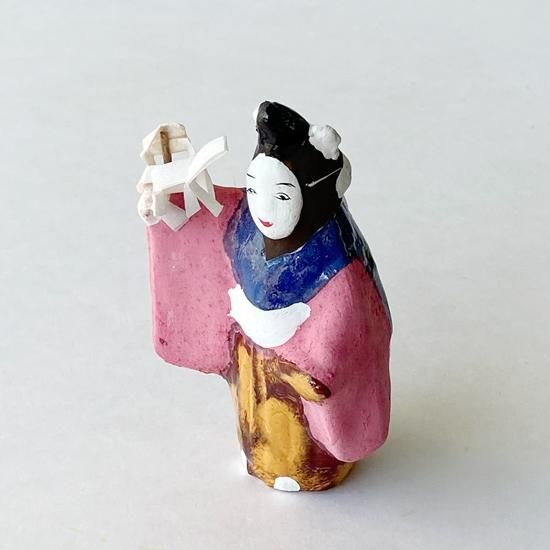 Vintage Japanese Folk Art:素戔嗚と稲田姫 / 備中神楽人形