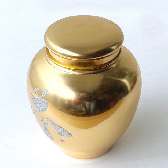  壺型の日本の古い茶缶 