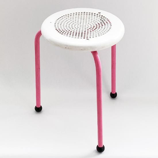 Vintage Furniture: Punching Metal Stool