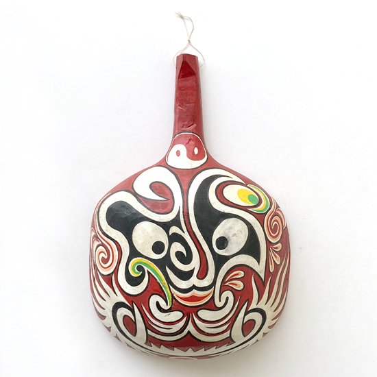  中国の古い木彫りの仮面「馬勺」(マシャオ) 