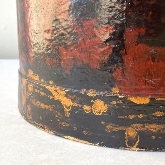Vintage Japanese Folk Art: 漆桶