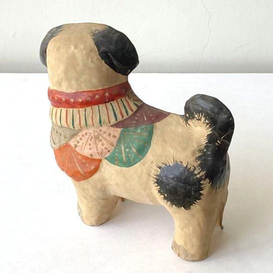 Vintage Japanese Folk Art: 四つ立犬 / 常石張子