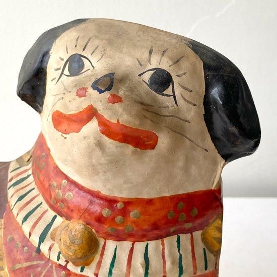 Vintage Japanese Folk Art: 四つ立犬 / 常石張子