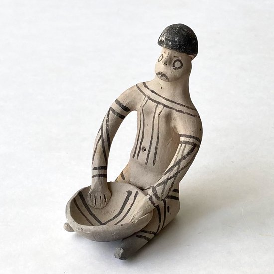 Vintage Folk Art: Pottery Figure / Karaja