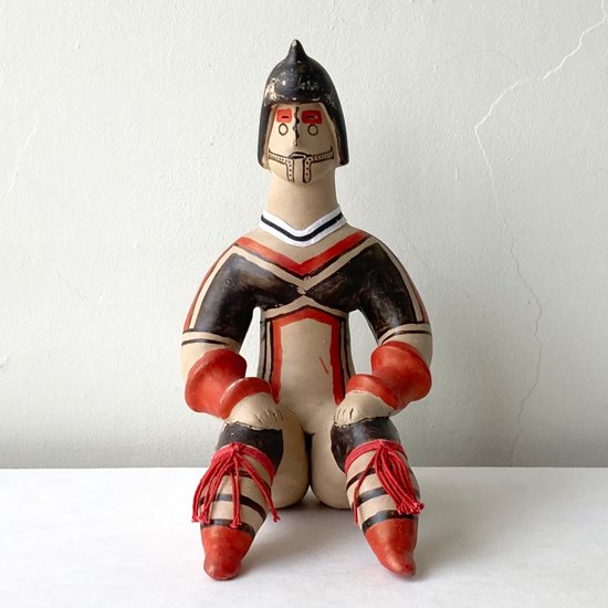 Vintage Folk Art: Pottery Large Figure / Karaja