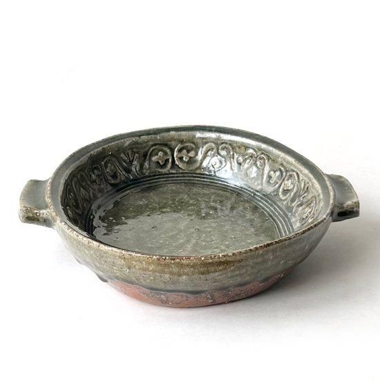 佳山　楕円 倉敷青木窯 : 押紋耳付楕円鉢 - Swimsuit Department Shop Online