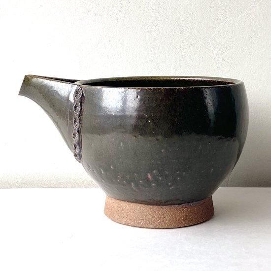 Vintage Japanese Folk Art: 藁描四寸小鉢 / 沖塩明樹