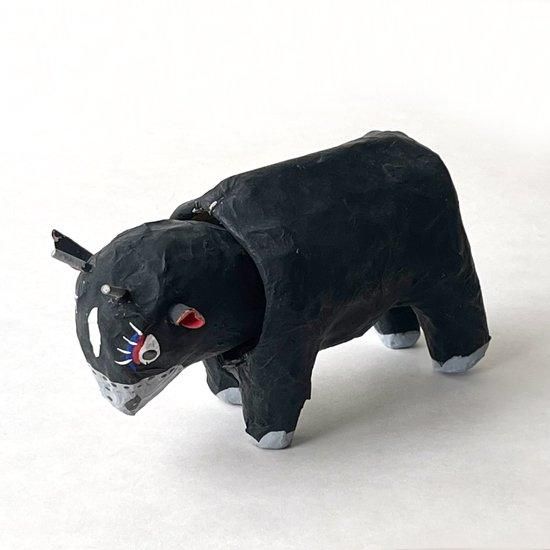 琉球張子の闘牛 ウシアーシ Vintage Japanese Folk Art: 牛アーシ(闘牛) / 古倉保文