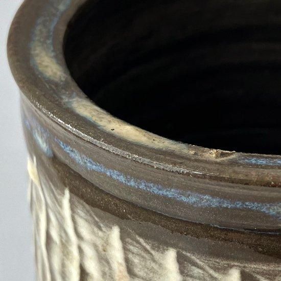 Vintage Japanese Folk Art: 花入 / 小鹿田焼 (柳瀬朝夫)