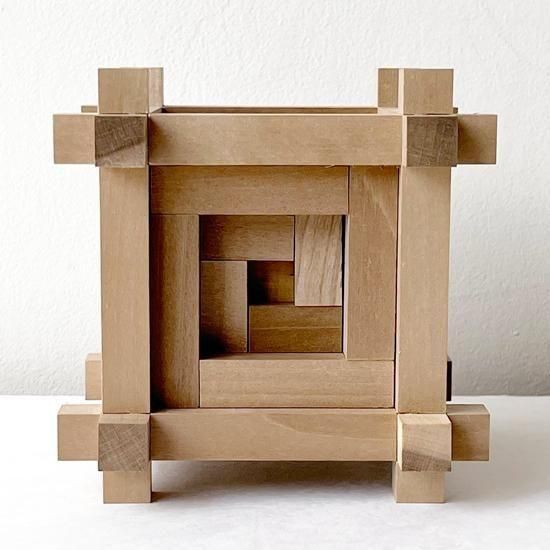 コレクション品 山中組木 柳宗理 山中組木工房 : マス組木 / 山中成夫・柳宗理