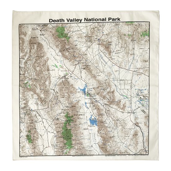 THE PRINTED IMAGE：マップバンダナ「Death Valley National Park」
