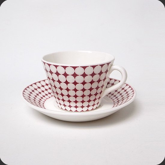 Vintage Ceramic: Gustavsberg Eva Tea Cup&Saucer / Stig Lindberg