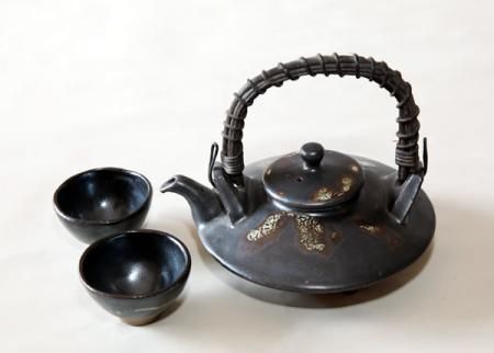 備前焼 荒 酒燗器 徳利 猪口 セット