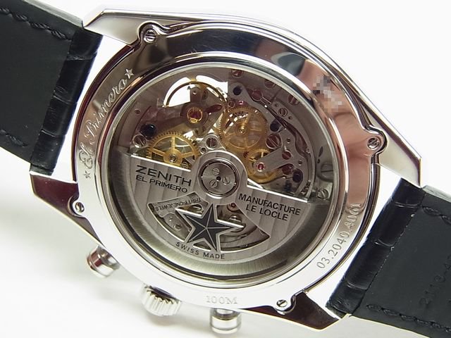 ゼニス エル・プリメロ クロノマスター・1969 シルバー 革 - 腕時計 