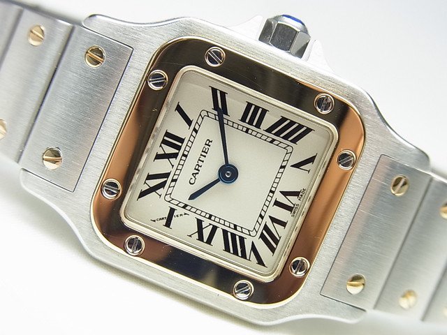 カルティエ サントスガルべ 18KYG＆SS SMサイズ 正規品 - 腕時計専門店 