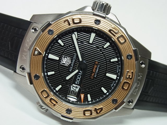 タグ・ホイヤー アクアレーサー Cal.5 PGベゼル 500M 正規 - 腕時計 