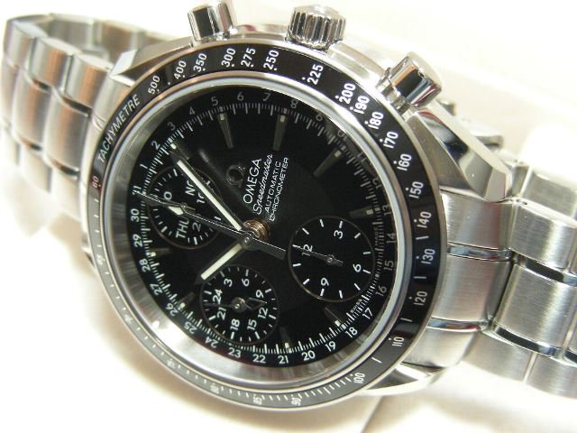 オメガ スピードマスター トリプルカレンダー 黒 未使用同然 - 腕時計 