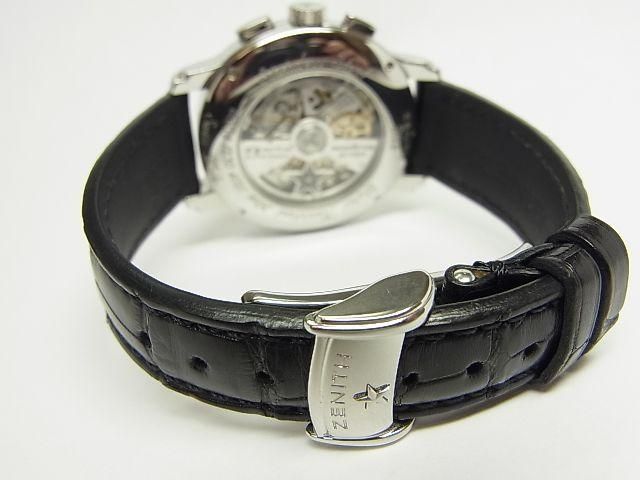 ゼニス クロノマスター オープンハート シルバー 正規品