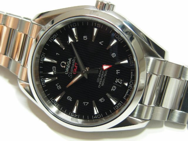 オメガ シーマスター アクアテラ GMT 43MM ブラック - 腕時計専門店THE 