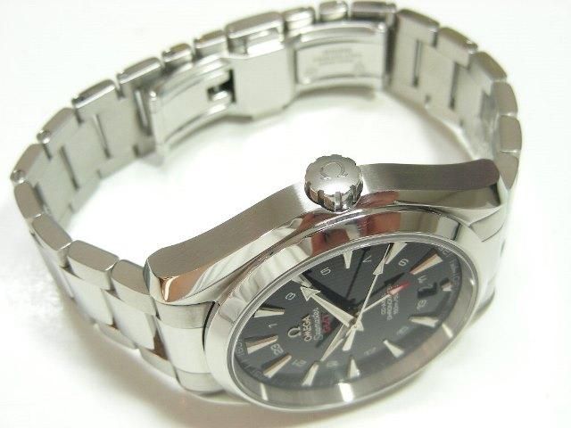 オメガ シーマスター アクアテラ GMT 43MM ブラック - 腕時計