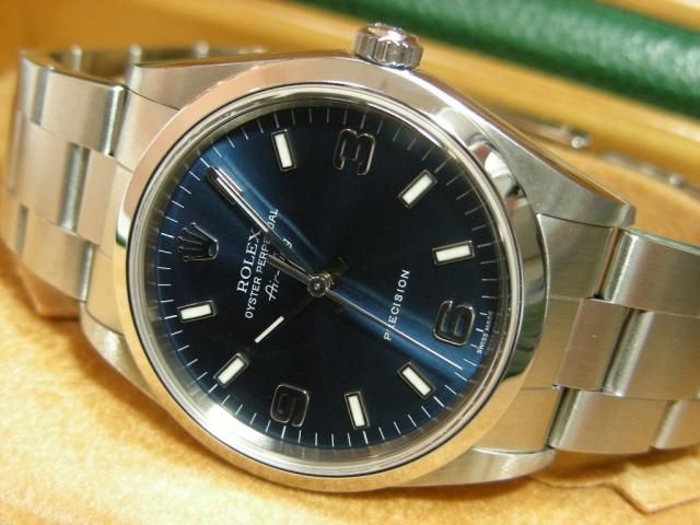 ROLEX　エアキング　14000 ブルー文字盤