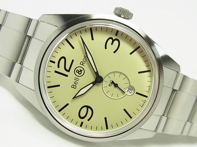 ベル＆ロス ヴィンテージ123 ベージュ文字盤 ブレス - 腕時計専門店THE 