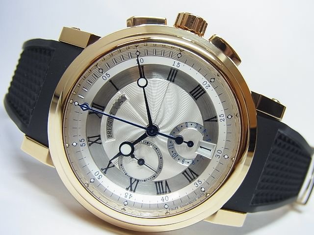 ブレゲ マリーンII クロノグラフ 18KYG シルバー 正規品 - 腕時計専門 