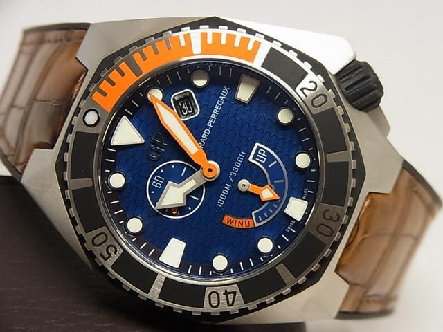 ジラールペルゴ シーホーク 49960 ブルー 正規品 - 腕時計専門店