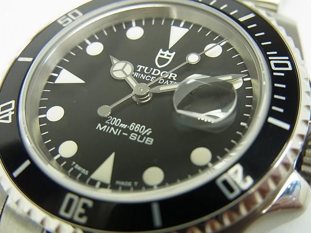 チュードル 旧型サブマリーナ・ミニサブ 黒 Ref.73190 - 腕時計 チュードル 旧型サブマリーナ・ミニサブ 黒 Ref.73190 - 腕時計