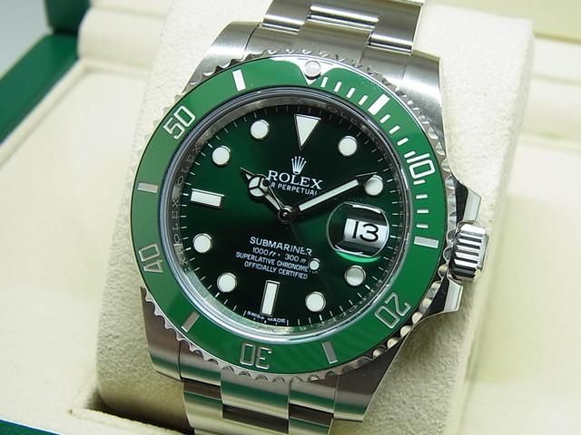 ロレックス グリーン・サブ 116610LV 2016年 正規品 - 腕時計専門店THE