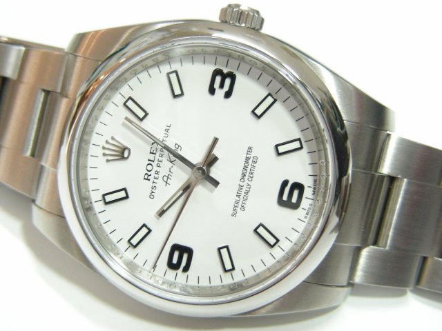 ロレックス エアキング ホワイト3・6・9 114200 - 腕時計専門店THE 
