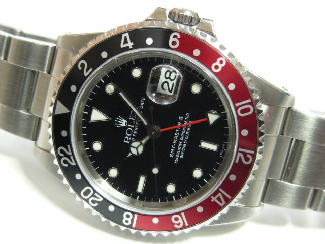 ロレックス GMTマスターII 16710 赤黒ベゼル U番・98年頃 - 腕時計専門 